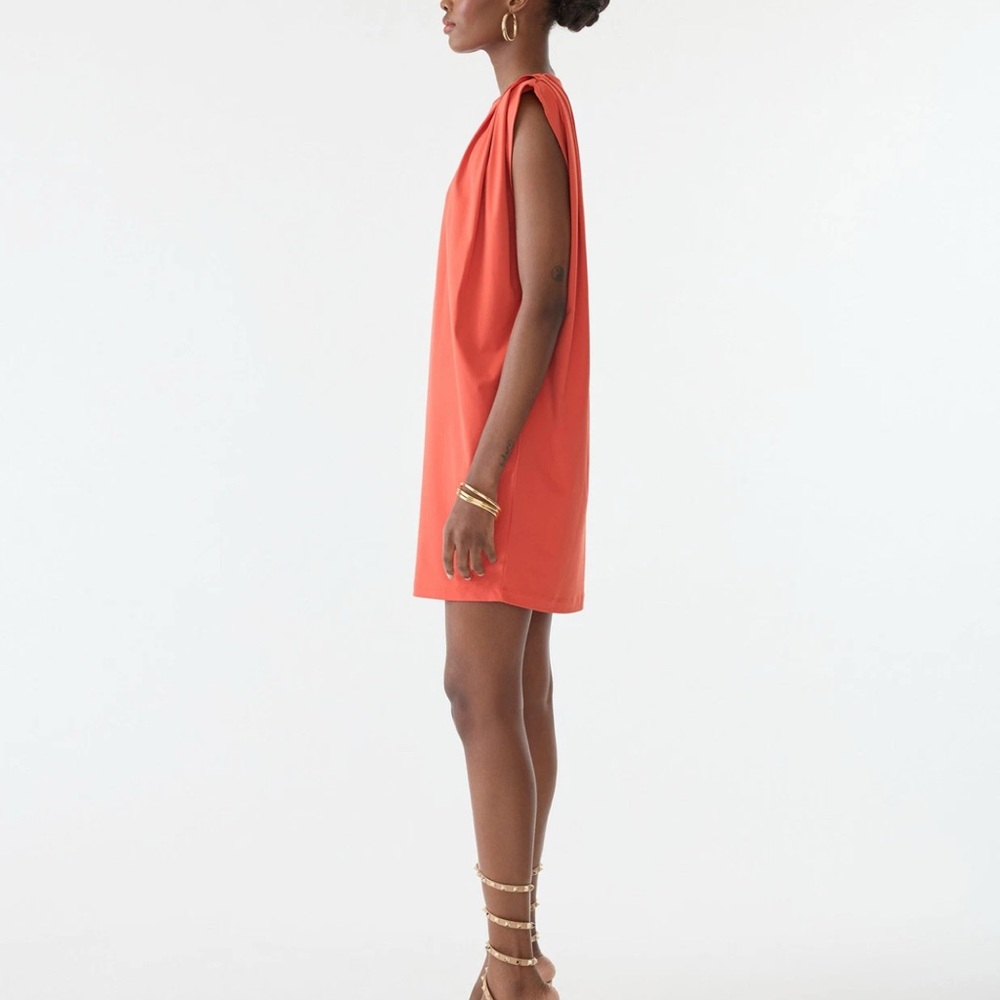 GSTQ T-Shirt Dress Rose Sleeveless Sheath Mini Dress for Cocktail - Picture 4 of 6